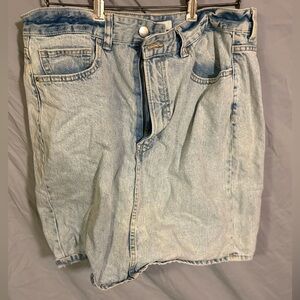 H&M Light Blue Denim Skirt